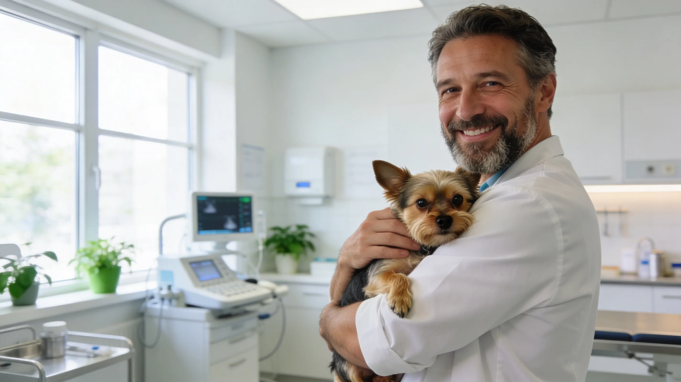 Vétérinaire et chien