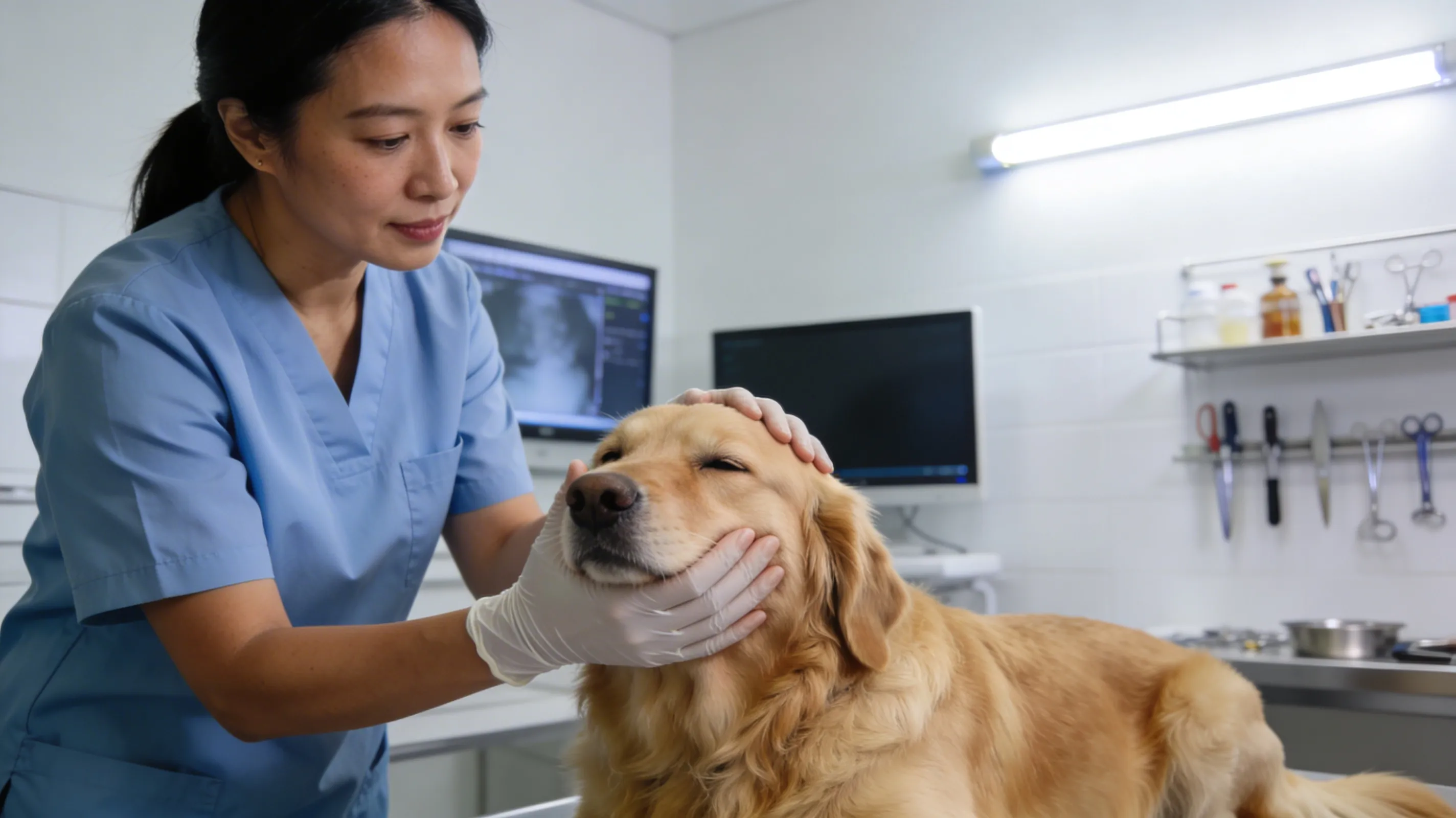 Vet et chien